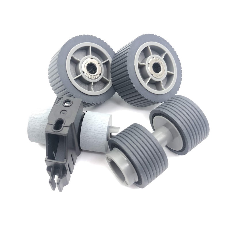 OKLILI 1SET X PA03740-K010 PA03740-K011 Consumable Kit Pick Roller + Brake Roller Pickup Roller Separation Roller Compatible with Fujitsu fi-7600 fi-7700 fi-7700S - Image 3